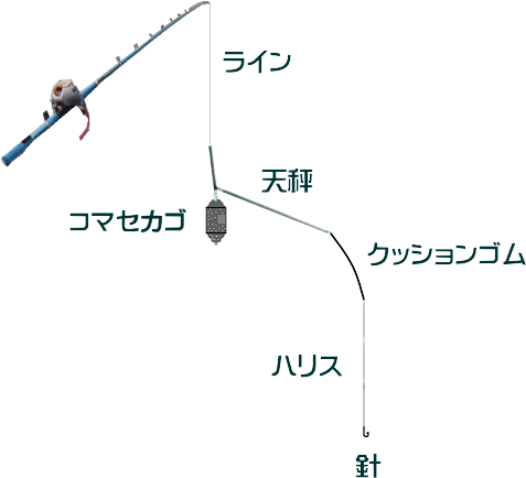 コマセ真鯛の仕掛けと釣り方 誘い方