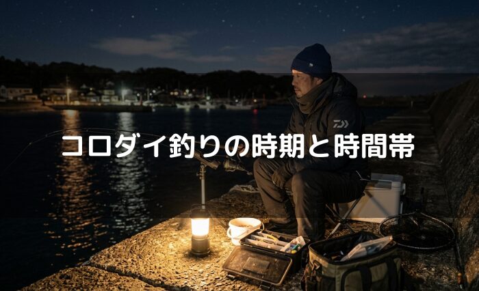 コロダイ釣りの時期と時間帯