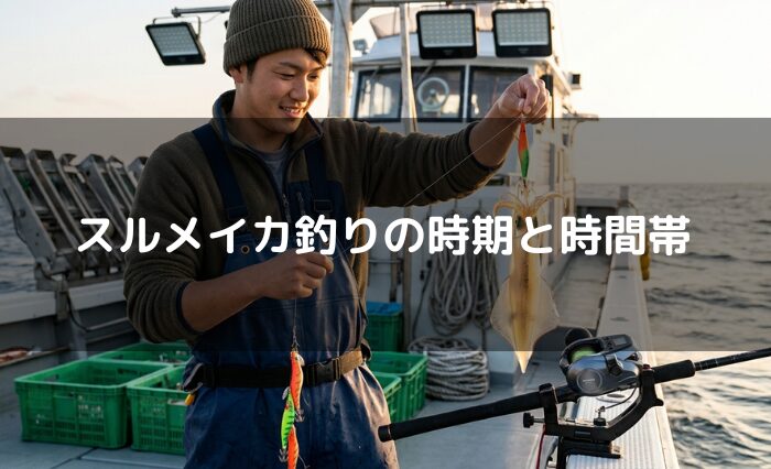 スルメイカ釣りの時期と時間帯
