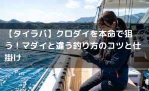 【タイラバ】クロダイを本命で狙う！マダイと違う釣り方のコツと仕掛け