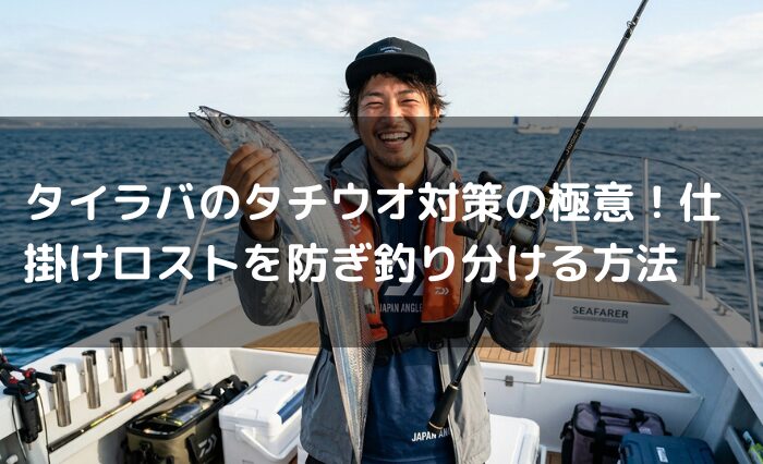 タイラバのタチウオ対策の極意!仕掛けロストを防ぎ釣り分ける方法