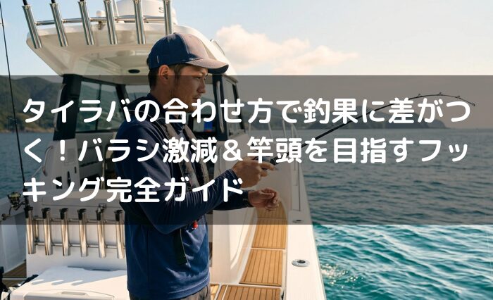 タイラバの合わせ方で釣果に差がつく！バラシ激減＆竿頭を目指すフッキング完全ガイド